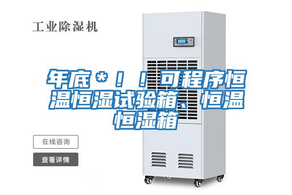 年底＊??！可程序恒溫恒濕試驗箱、恒溫恒濕箱