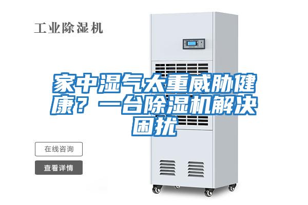 家中濕氣太重威脅健康？一臺除濕機解決困擾