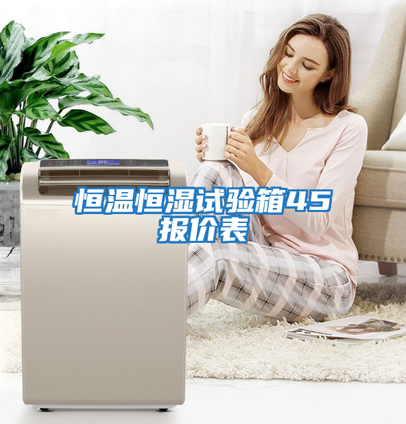 恒溫恒濕試驗箱45℃報價(jià)表