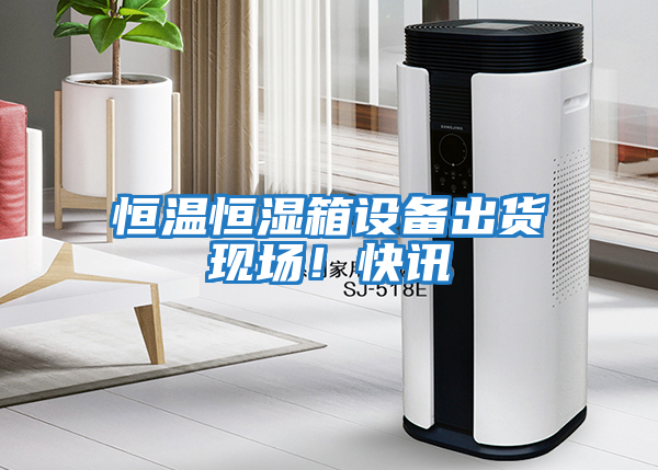 恒溫恒濕箱設備出貨現場(chǎng)！快訊