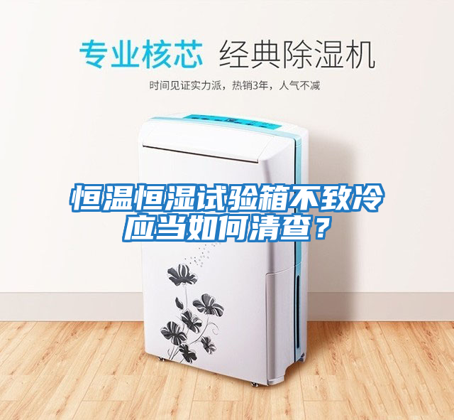 恒溫恒濕試驗箱不致冷應當如何清查？