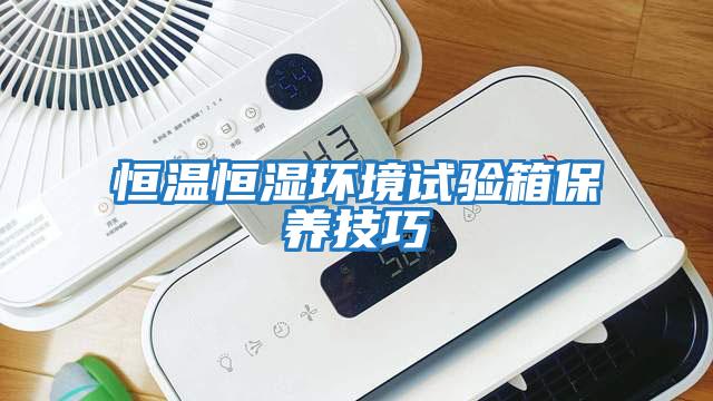 恒溫恒濕環(huán)境試驗箱保養技巧