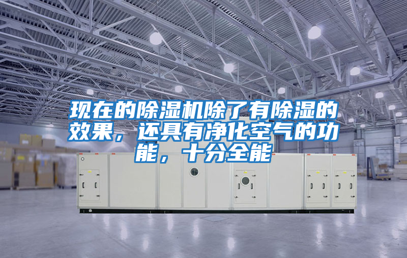 現在的除濕機除了有除濕的效果，還具有凈化空氣的功能，十分全能