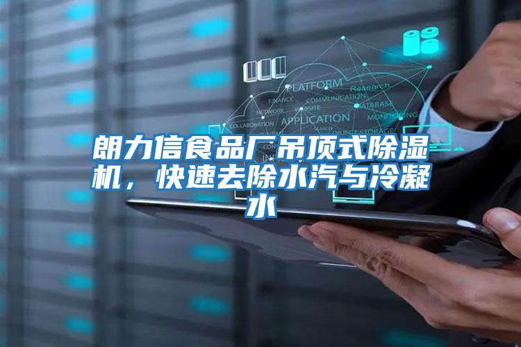 朗力信食品廠(chǎng)吊頂式除濕機，快速去除水汽與冷凝水