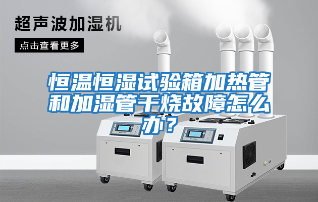 恒溫恒濕試驗箱加熱管和加濕管干燒故障怎么辦？