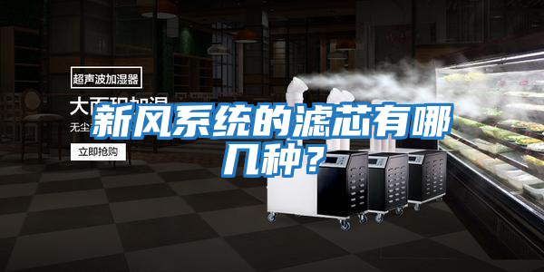 新風(fēng)系統的濾芯有哪幾種？