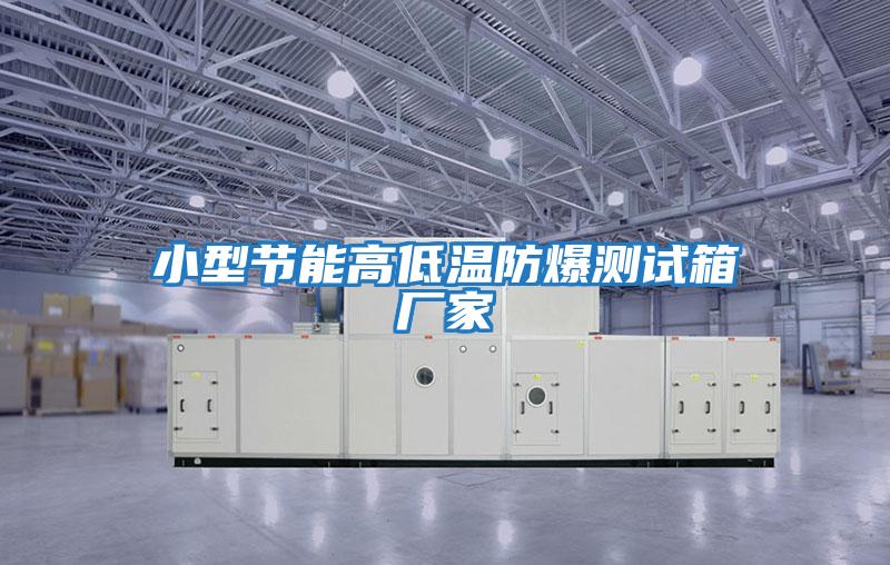 小型節能高低溫防爆測試箱廠(chǎng)家