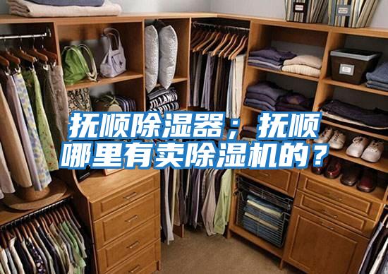 撫順除濕器；撫順哪里有賣(mài)除濕機的？