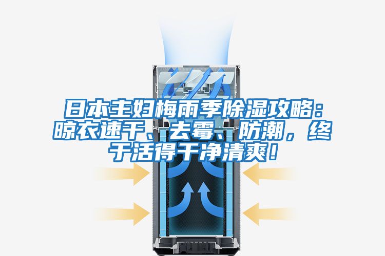 日本主婦梅雨季除濕攻略：晾衣速干、去霉、防潮，終于活得干凈清爽！