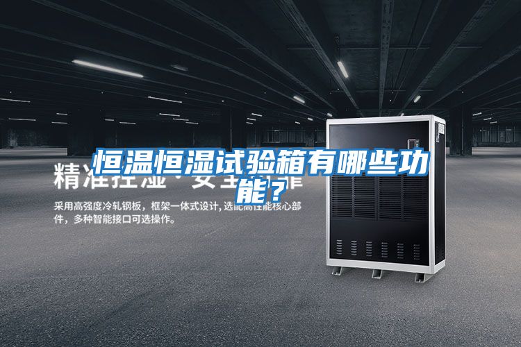 恒溫恒濕試驗箱有哪些功能？