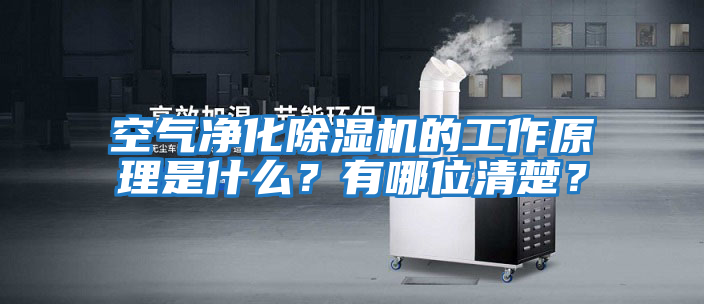 空氣凈化除濕機的工作原理是什么？有哪位清楚？