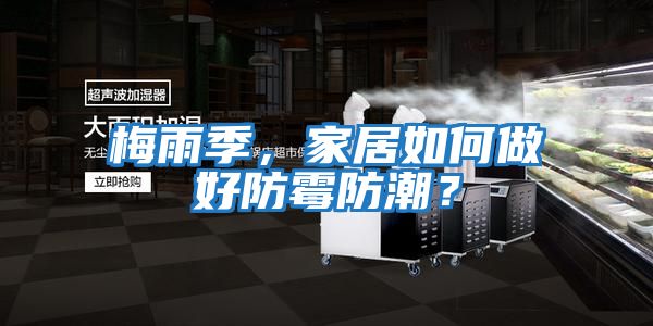梅雨季，家居如何做好防霉防潮？
