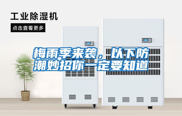 梅雨季來(lái)襲，以下防潮妙招你一定要知道