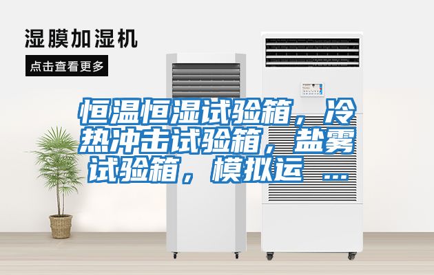 恒溫恒濕試驗箱，冷熱沖擊試驗箱，鹽霧試驗箱，模擬運 ...