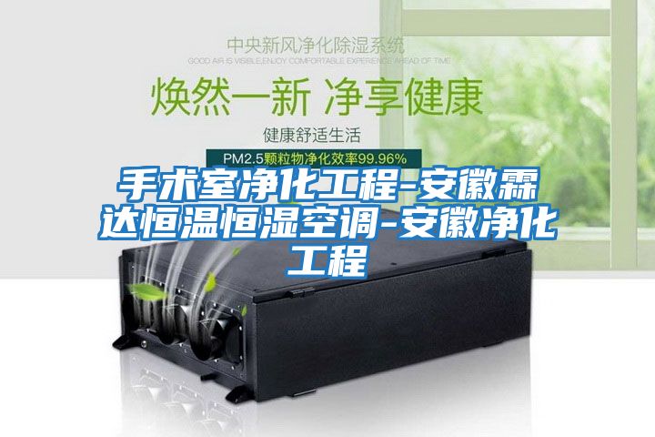 手術(shù)室凈化工程-安徽霖達恒溫恒濕空調-安徽凈化工程