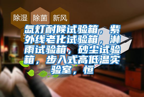 氙燈耐候試驗箱，紫外線(xiàn)老化試驗箱，淋雨試驗箱，砂塵試驗箱，步入式高低溫實(shí)驗室，恒