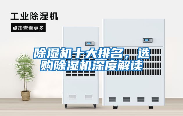 除濕機十大排名，選購除濕機深度解讀