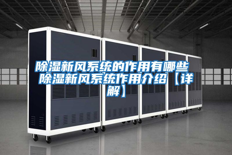 除濕新風(fēng)系統的作用有哪些 除濕新風(fēng)系統作用介紹【詳解】