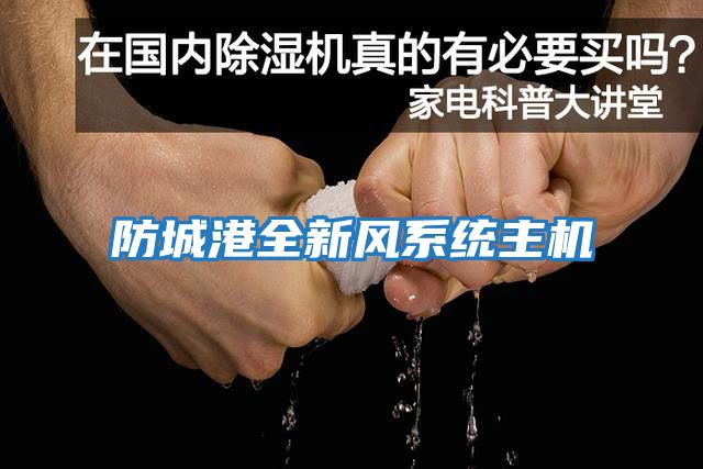 防城港全新風(fēng)系統主機