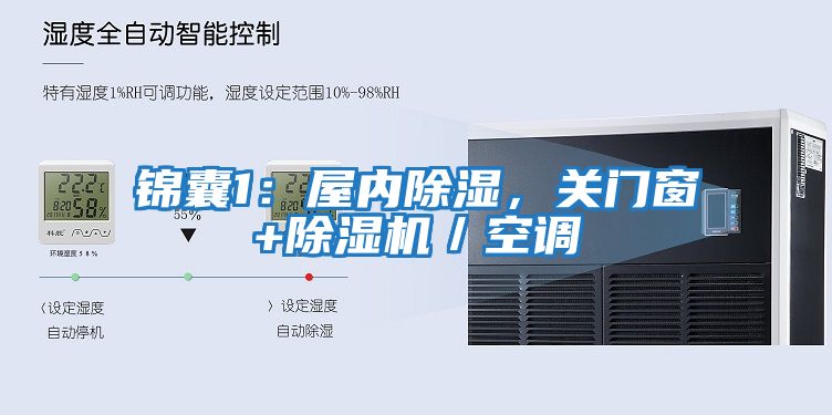錦囊1：屋內除濕，關(guān)門(mén)窗+除濕機／空調