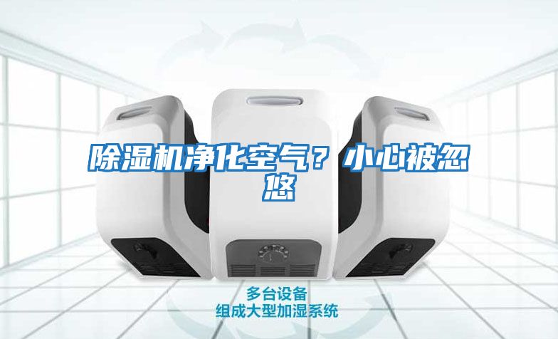 除濕機凈化空氣？小心被忽悠