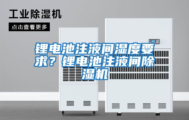 鋰電池注液間濕度要求？鋰電池注液間除濕機