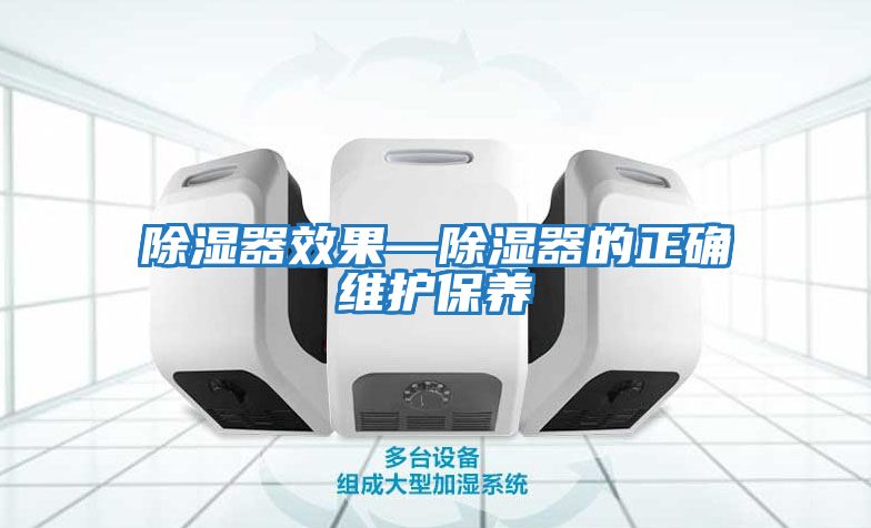 除濕器效果—除濕器的正確維護保養