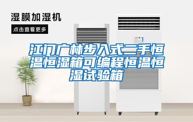 江門(mén)廣林步入式二手恒溫恒濕箱可編程恒溫恒濕試驗箱