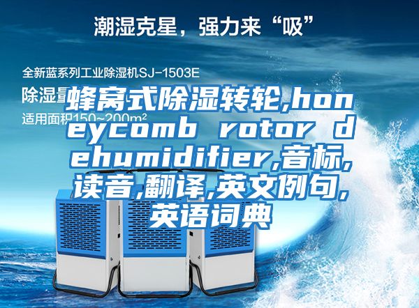 蜂窩式除濕轉輪,honeycomb rotor dehumidifier,音標,讀音,翻譯,英文例句,英語(yǔ)詞典