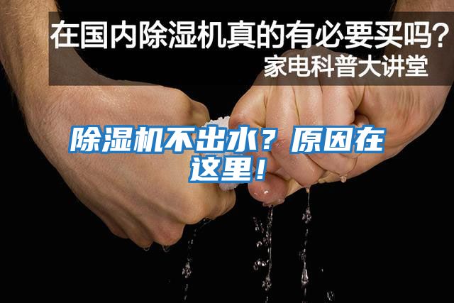 除濕機不出水？原因在這里！
