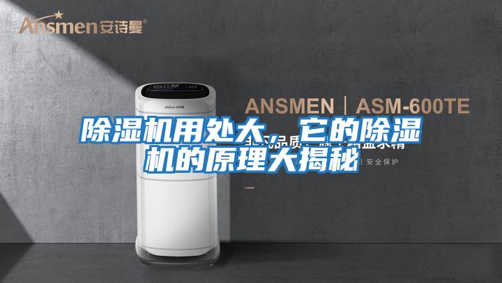 除濕機用處大，它的除濕機的原理大揭秘