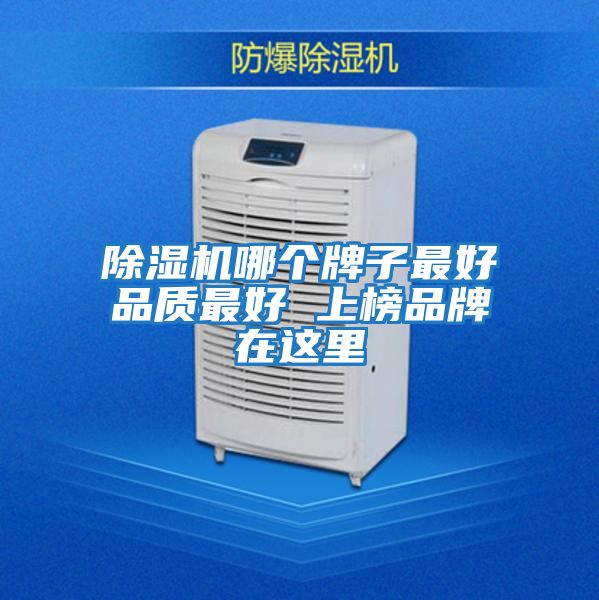 除濕機哪個(gè)牌子最好品質(zhì)最好 上榜品牌在這里