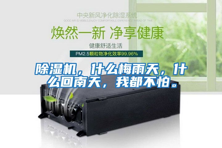 除濕機，什么梅雨天，什么回南天，我都不怕。
