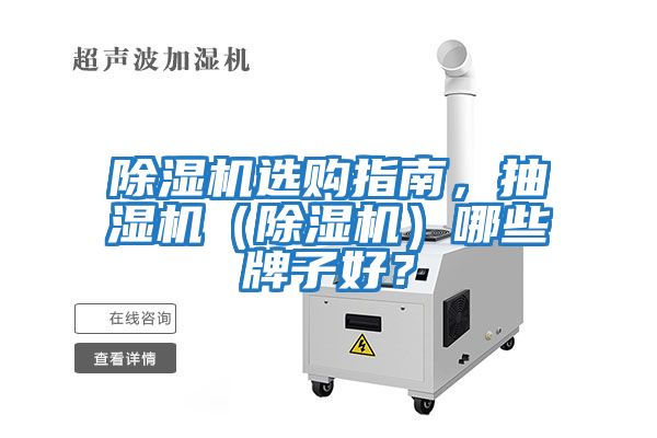 除濕機選購指南，抽濕機（除濕機）哪些牌子好？