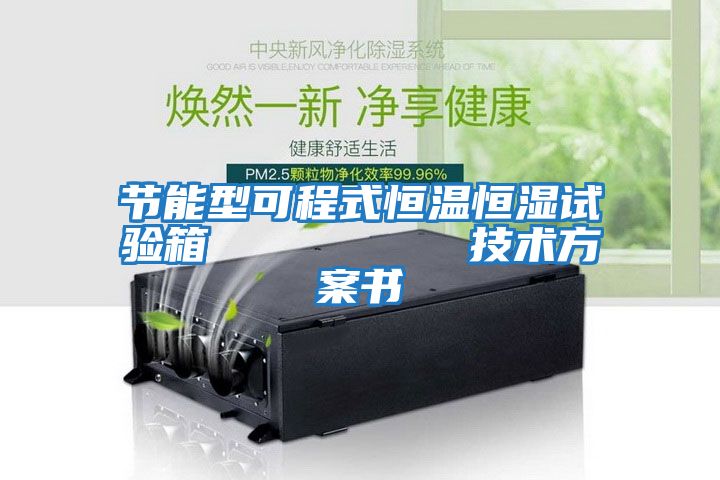 節能型可程式恒溫恒濕試驗箱         技術(shù)方案書(shū)